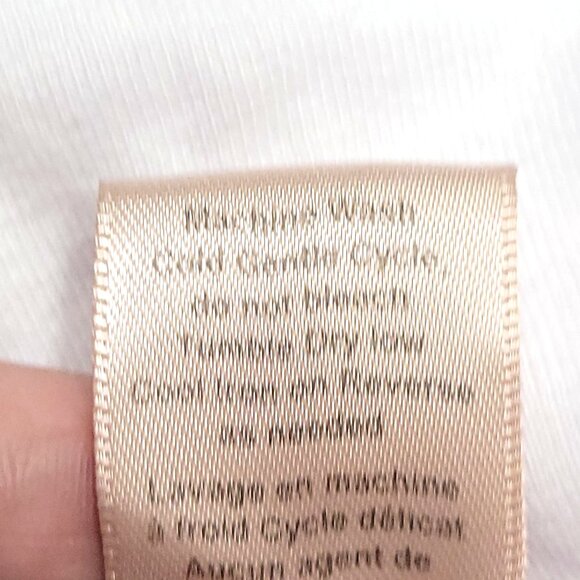 Cinq a Sept Womens Square Neck Short Sleeve Top Size M White Ruffle Regencycore - Picture 10 of 11